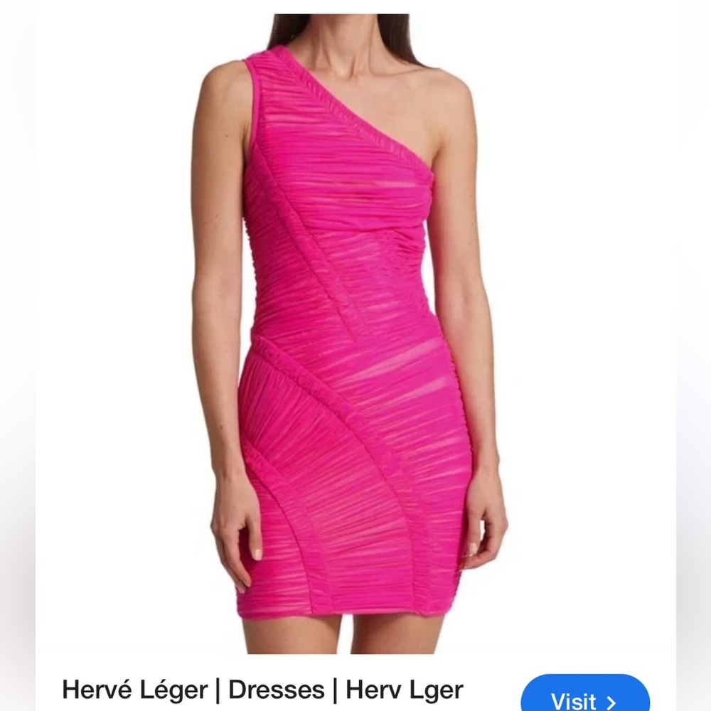 Herve legar One-Shoulder Dress